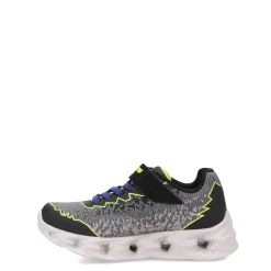 Little Kid (10.5-3)*Skechers Boy's , S Lights: Vortex 2.0 - Zorento Sneaker - Little Kid Black/Yellow/Blue Multi