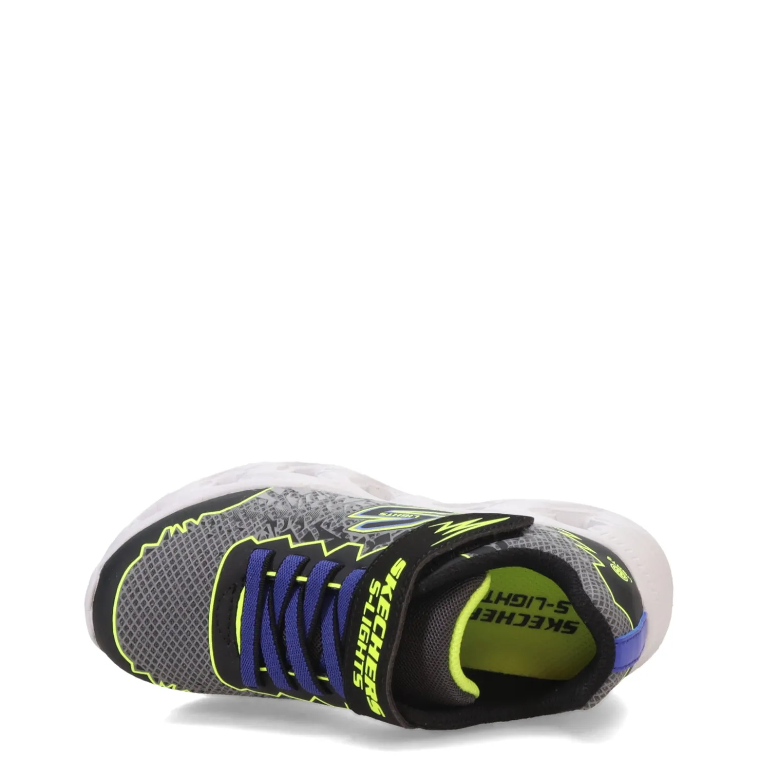 Little Kid (10.5-3)*Skechers Boy's , S Lights: Vortex 2.0 - Zorento Sneaker - Little Kid Black/Yellow/Blue Multi