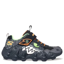 Sneakers & Athletic*Skechers Boy's , Skech-O-Saurus - Rapid-Dino Sneaker - Little Kid Black/Lime/Orange