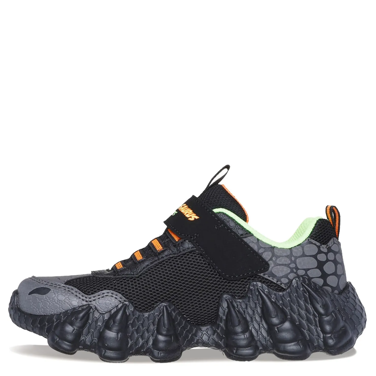 Little Kid (10.5-3)*Skechers Boy's , Skech-O-Saurus - Rapid-Dino Sneaker - Little Kid Black/Lime/Orange