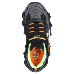 Little Kid (10.5-3)*Skechers Boy's , Skech-O-Saurus - Rapid-Dino Sneaker - Little Kid Black/Lime/Orange
