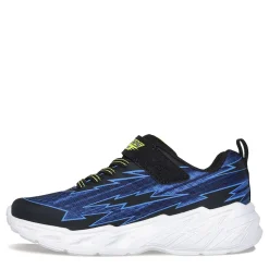 Little Kid (10.5-3)*Skechers Boy's , S-Lights: Light Storm 2.0 - Bolt-Brights Sneaker - Little Kid Black/Blue