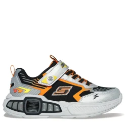 Little Kid (10.5-3)*Skechers Boy's , S-Lights: Light Storm 3.0 Sneaker - Little Kid Silver/Black