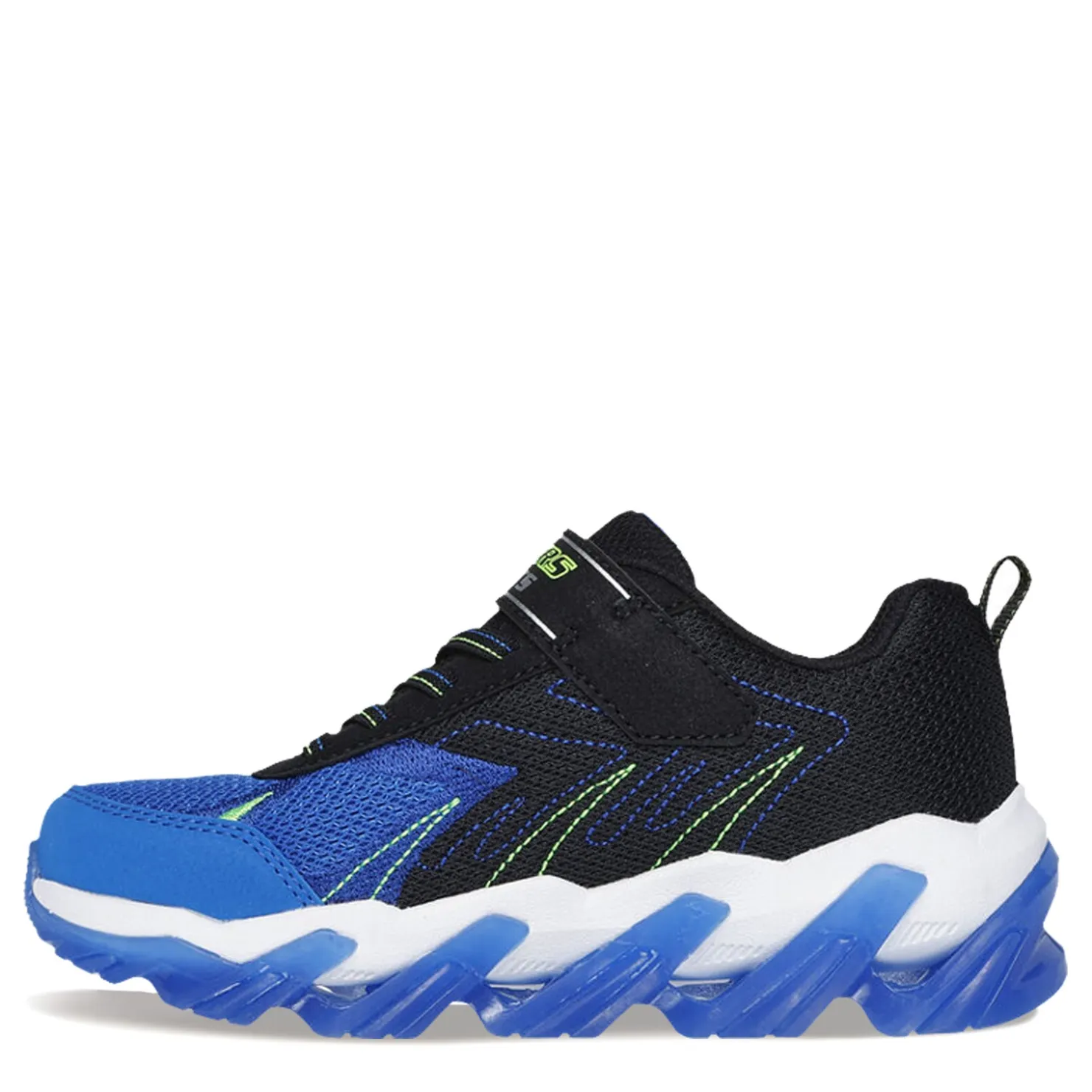 Little Kid (10.5-3)*Skechers Boy's , S-Lights: Mega-Surge 2.0 Sneaker - Little Kid & Big Kid Black/Blue/Lime