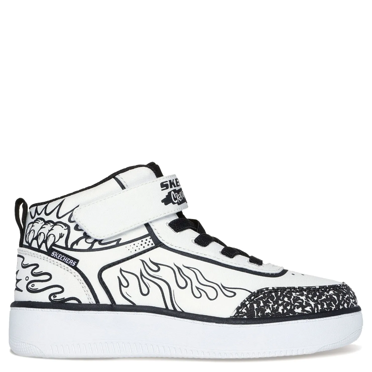 Sneakers & Athletic*Skechers Boy's , Sport Court 92 - Color-Blitz Sneaker - Little Kid White/Black