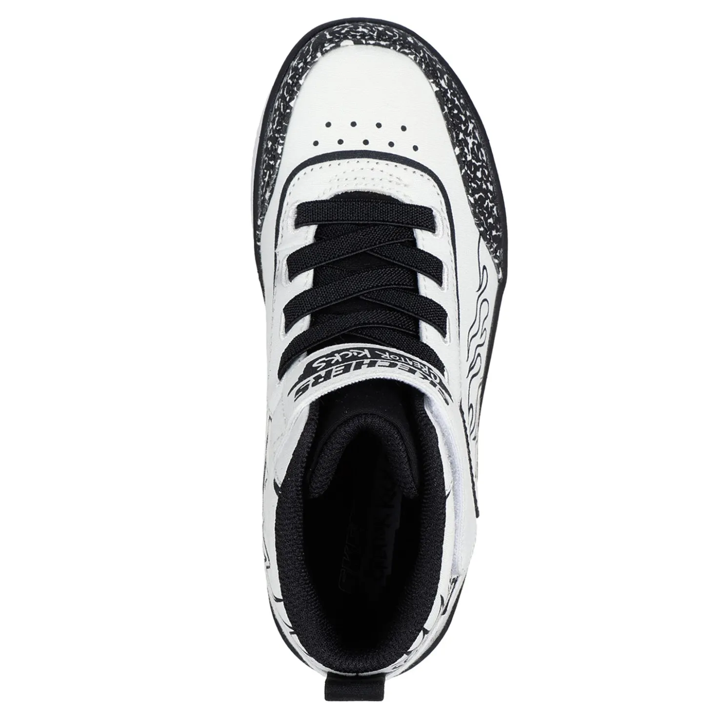 Sneakers & Athletic*Skechers Boy's , Sport Court 92 - Color-Blitz Sneaker - Little Kid White/Black
