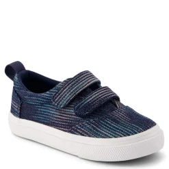 Toddler (3.5-10)*TOMS Boy's , Fenix Double Strap Sneaker - Toddler Navy Novelty Denim
