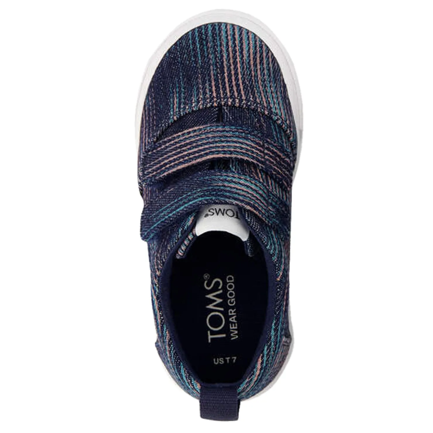 Sneakers & Athletic*TOMS Boy's , Fenix Double Strap Sneaker - Toddler Navy Novelty Denim