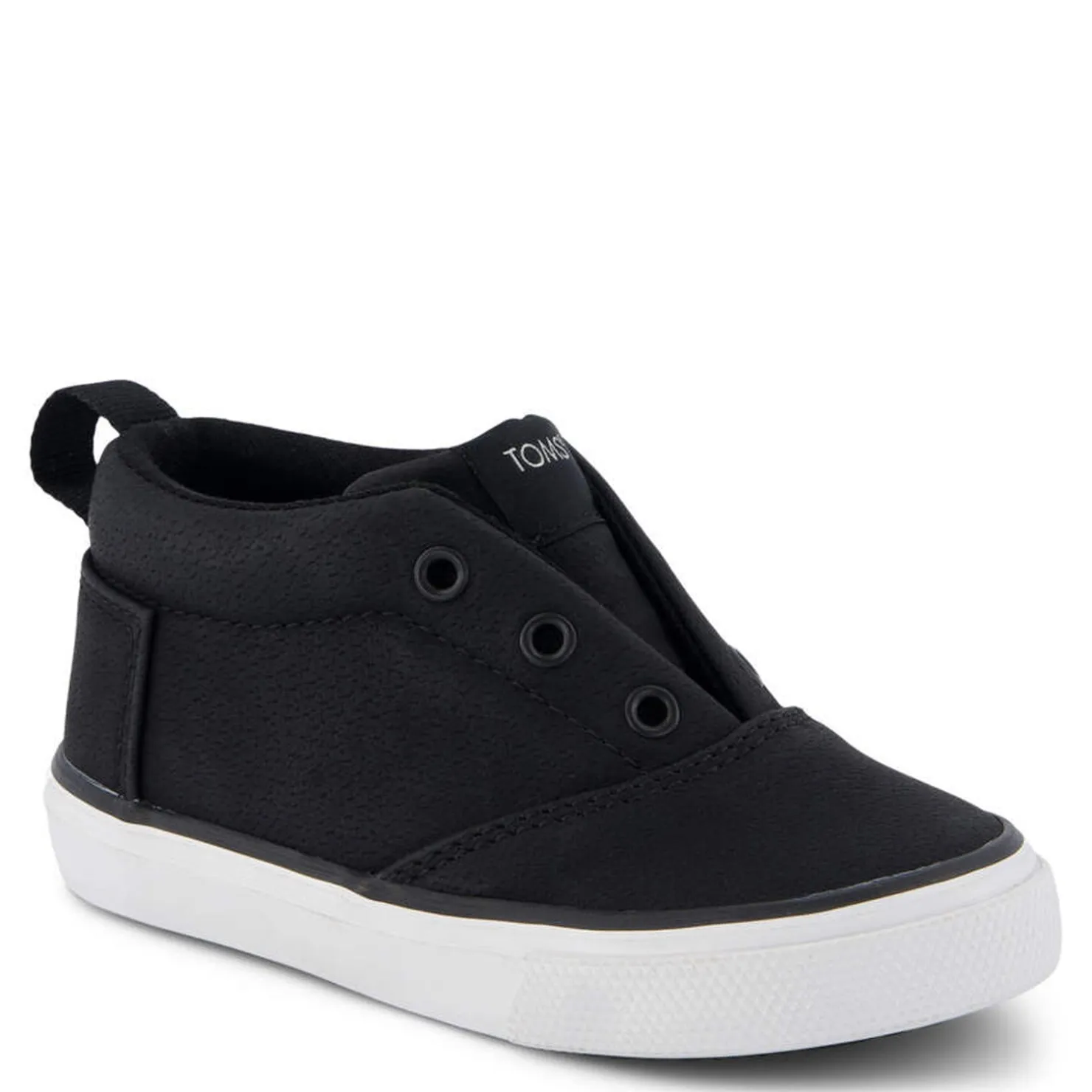 Slip On Shoes*TOMS Boy's , Tiny Alpargata Fenix Mid Sneaker Toddler Black