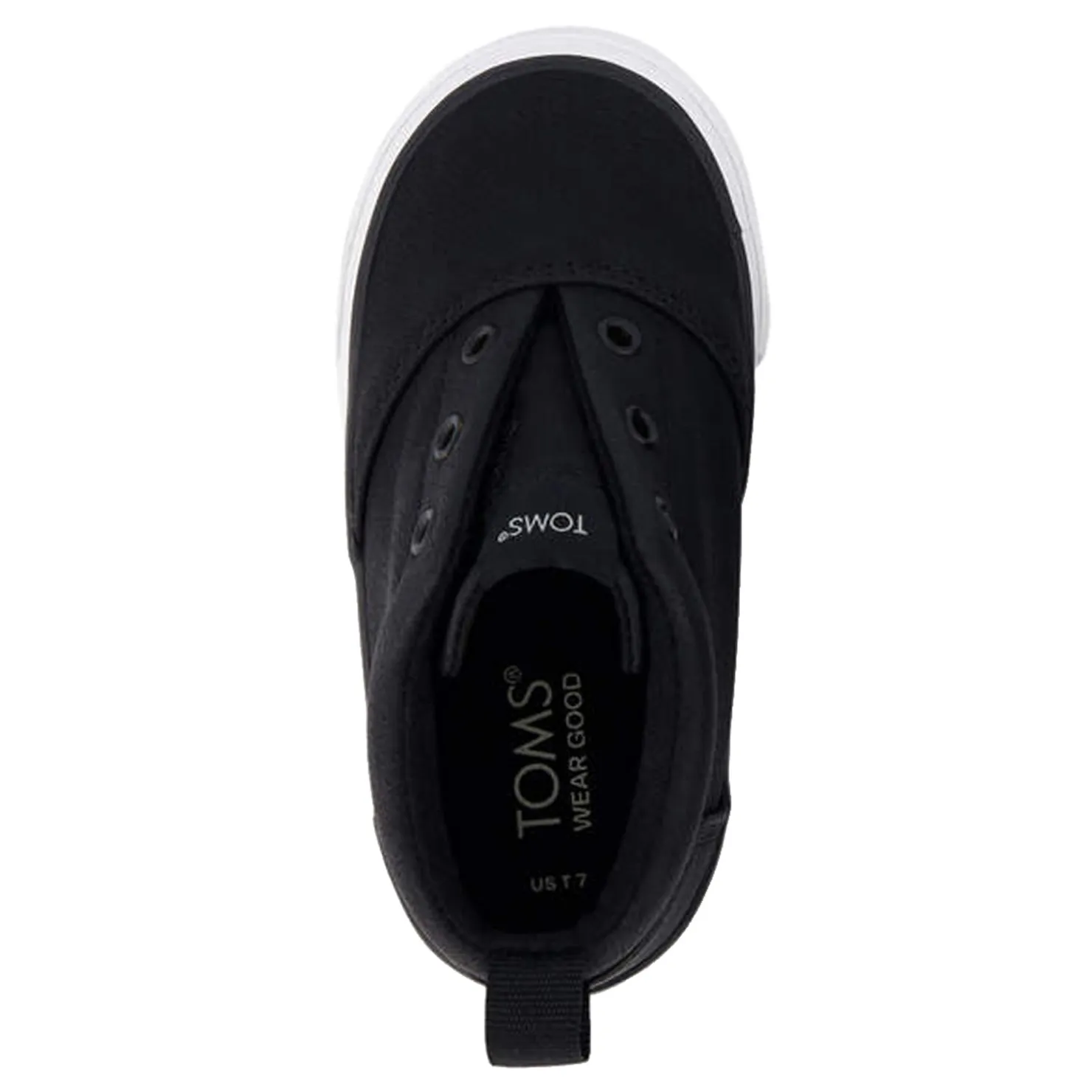 Slip On Shoes*TOMS Boy's , Tiny Alpargata Fenix Mid Sneaker Toddler Black