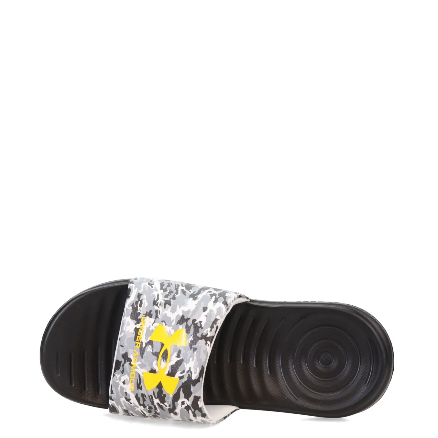 Sandals*Under Armour Boy's , Ansa Graphic Sandal - Big Kid Black/Mod Grey/Tahoe Gold