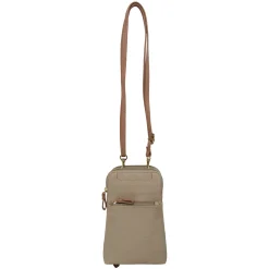 Handbags*Bueno of California , Two Tone Slim Crossbody Bag Oatmeal