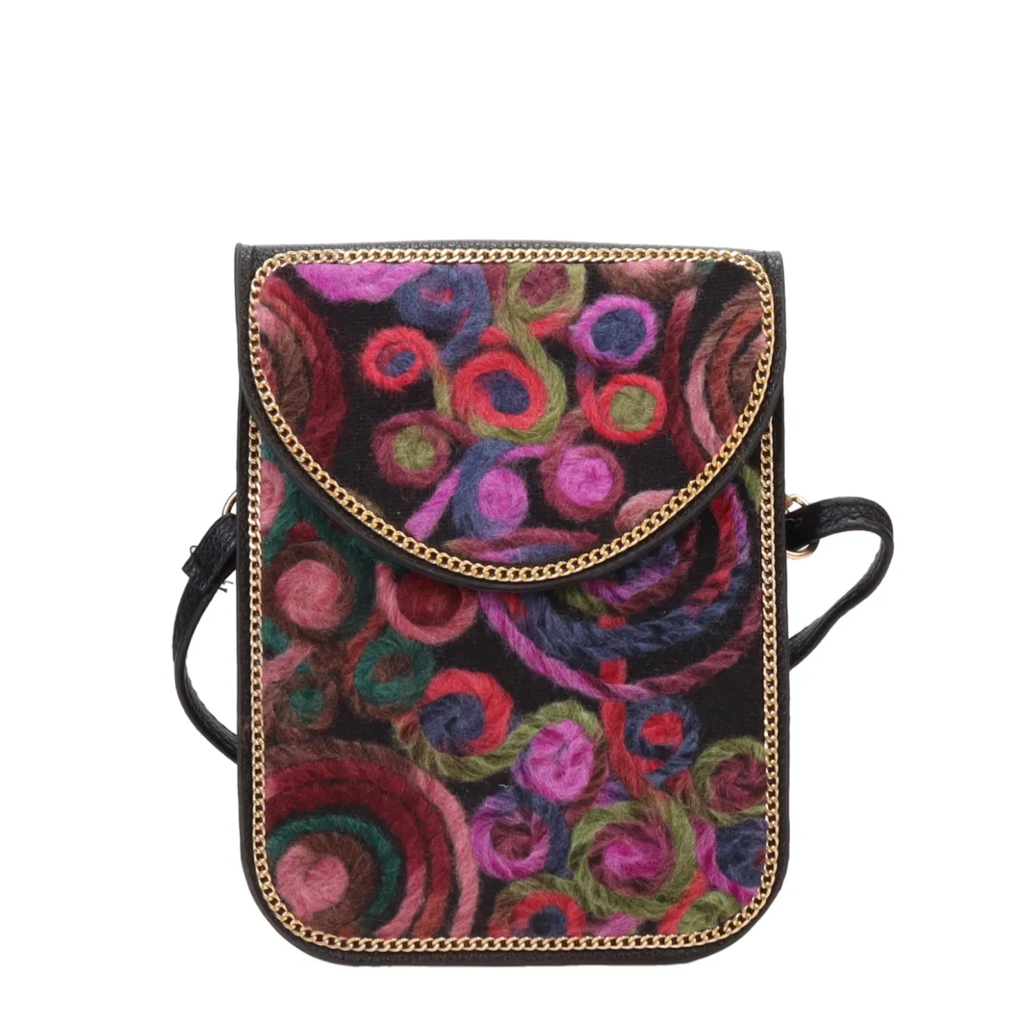 Handbags*Coco & Carmen , Artisan Felt Crossbody Purple