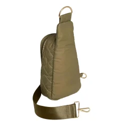 Handbags*Coco & Carmen , Rhea Puffer Sling Bag Olive