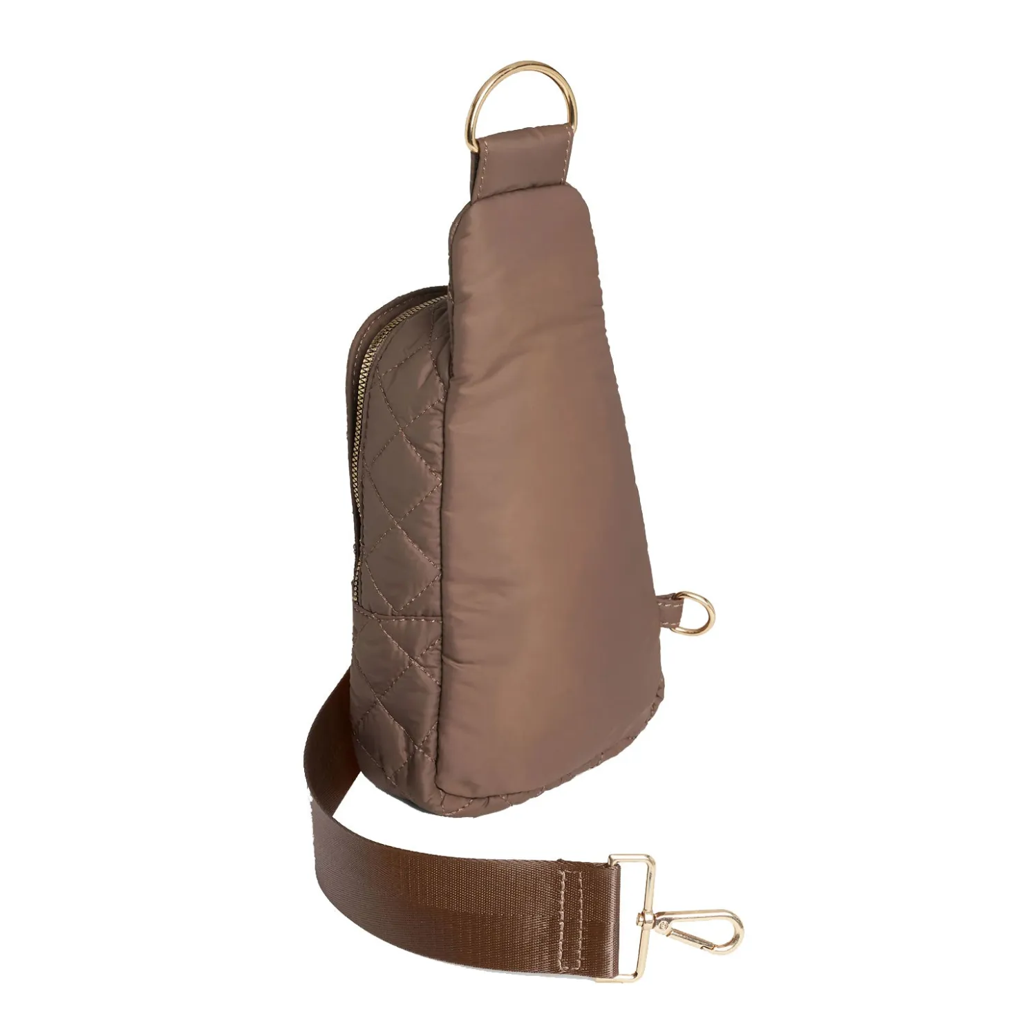 Handbags*Coco & Carmen , Rhea Puffer Sling Bag Mushroom