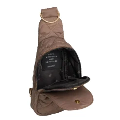 Handbags*Coco & Carmen , Rhea Puffer Sling Bag Mushroom