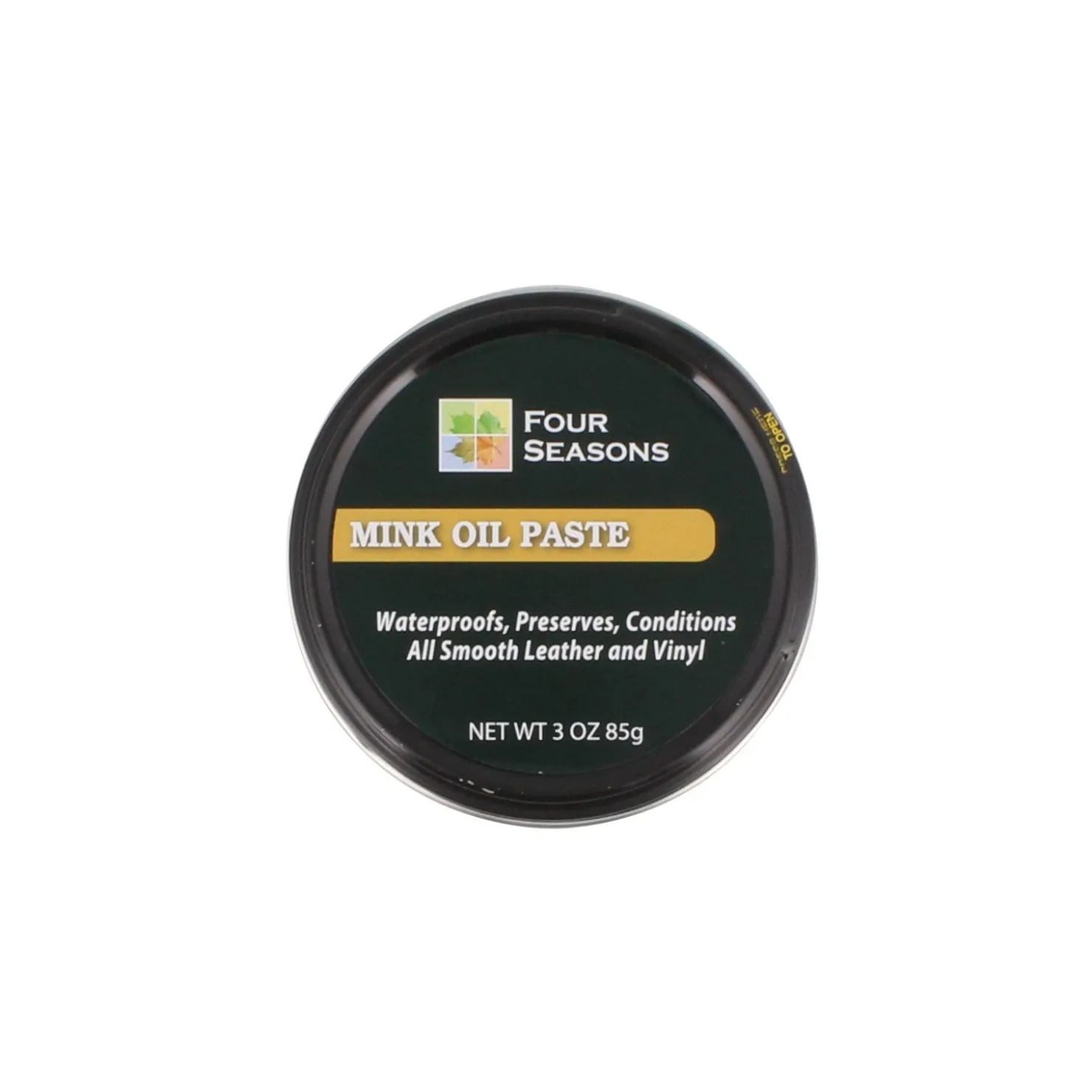 Shoe Care & Polish*Miami Leather Co Four Seasons, Mink Oil Paste Transparnt