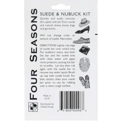 Shoe Care & Polish*Miami Leather Co Four Seasons, Suede Bar and Brush Kit Transparent