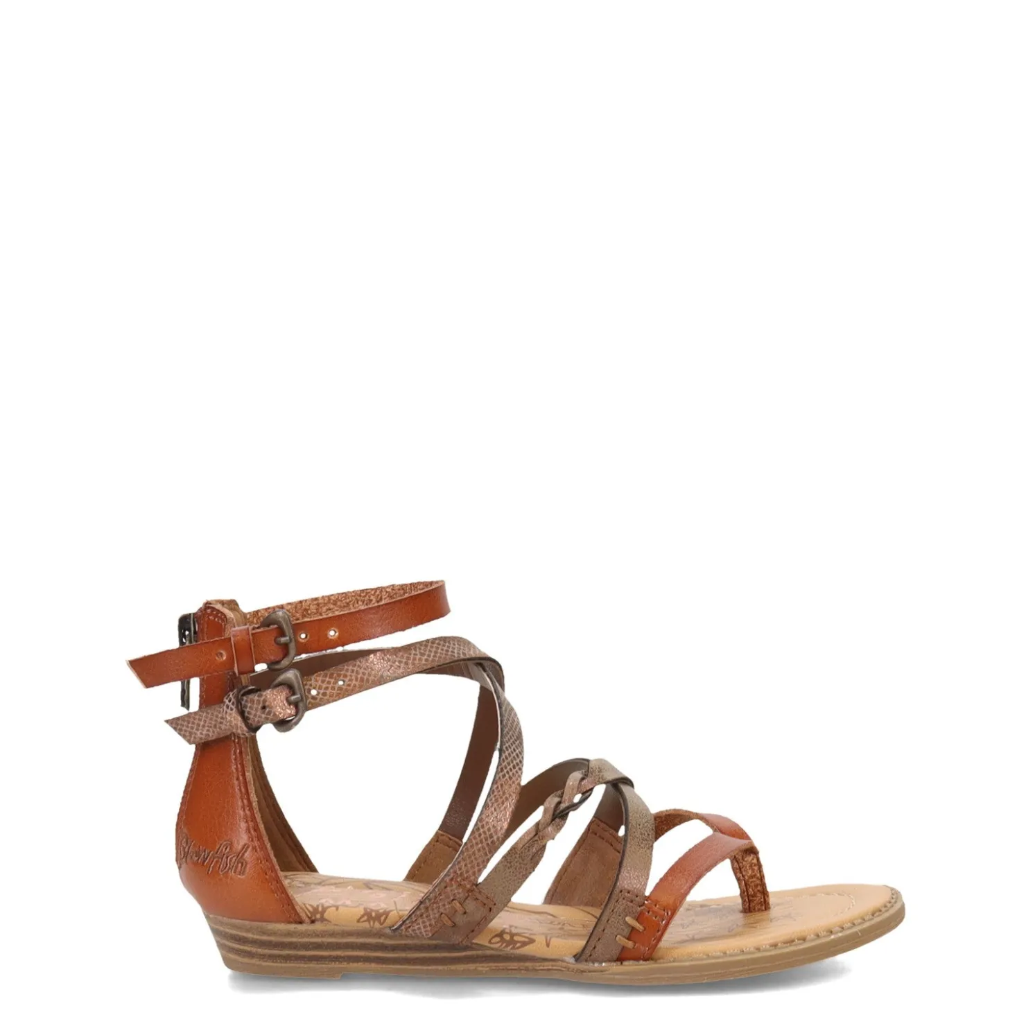 Little Kid (10.5-3)*Blowfish Malibu Girl's , Bungalow Sandal - Little Kid & Big Kid Tan / Dark Brown