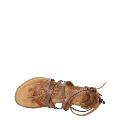Little Kid (10.5-3)*Blowfish Malibu Girl's , Bungalow Sandal - Little Kid & Big Kid Tan / Dark Brown