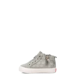 Little Kid (10.5-3)*Blowfish Malibu Girl's , Macon-T Sneaker - Toddler & Little Kid Grey Peace