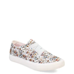 Big Kid (3.5-7)*Blowfish Malibu Girl's , Marley Slip-On - Little Kid & Big Kid White Peace Rainbow