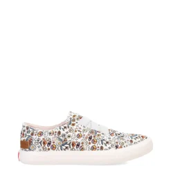 Big Kid (3.5-7)*Blowfish Malibu Girl's , Marley Slip-On - Little Kid & Big Kid White Peace Rainbow