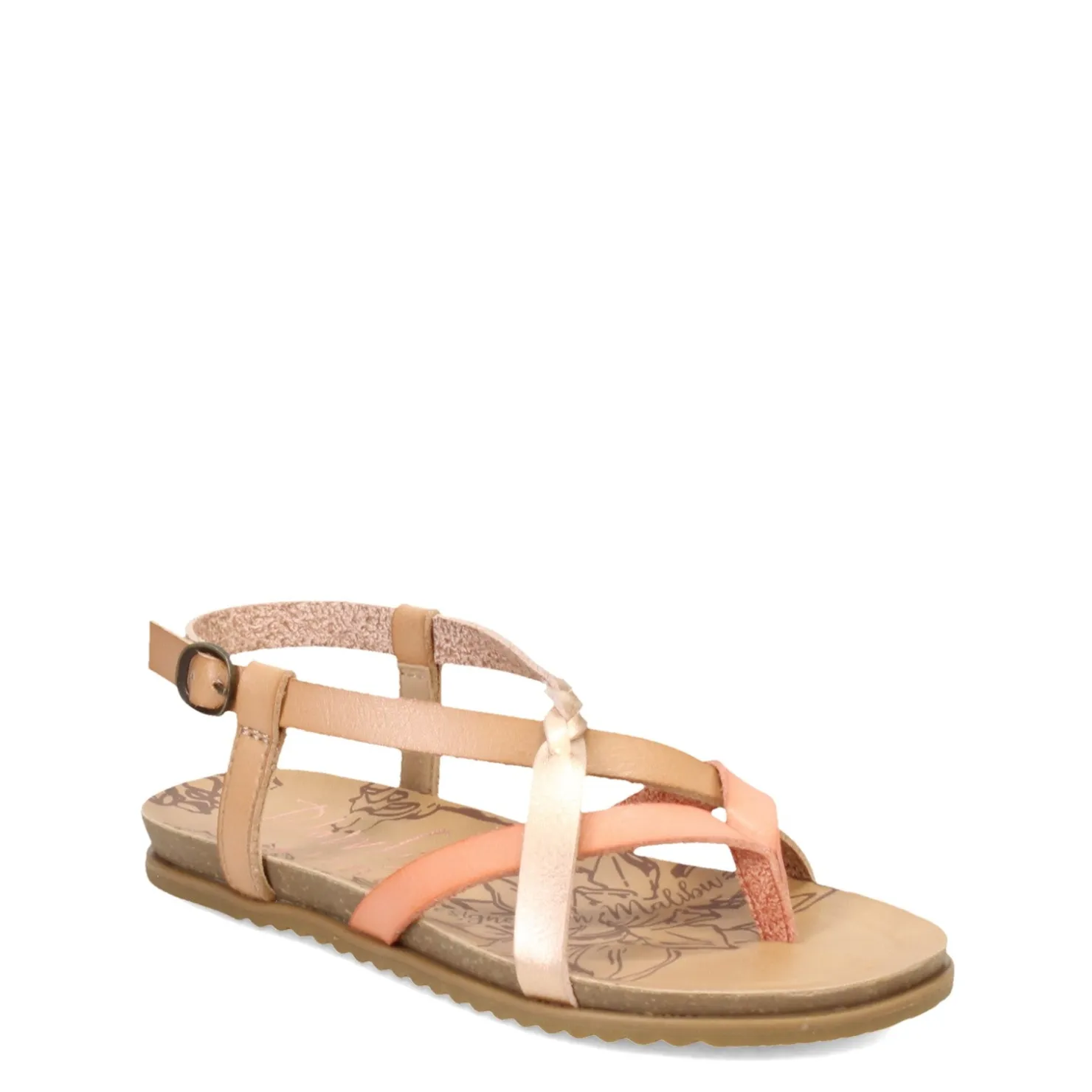 Little Kid (10.5-3)*Blowfish Malibu Girl's , Mixo-T Sandal - Little Kid & Big Kid Pink Multi