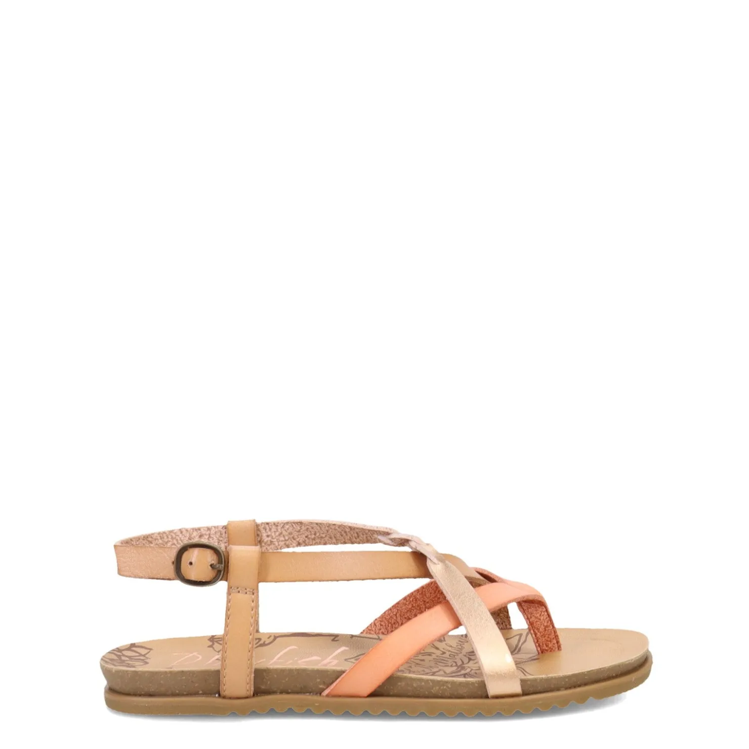 Little Kid (10.5-3)*Blowfish Malibu Girl's , Mixo-T Sandal - Little Kid & Big Kid Pink Multi