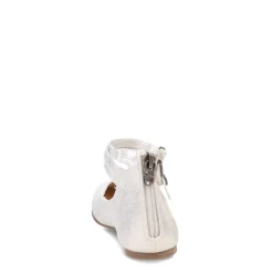 Flats*Blowfish Malibu Girl's , Pushi-K Flat - Little Kid & Big Kid White Metallic