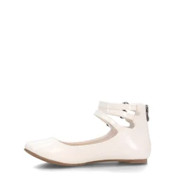 Little Kid (10.5-3)*Blowfish Malibu Girl's , Pushi-K Flat - Little Kid & Big Kid White Patent