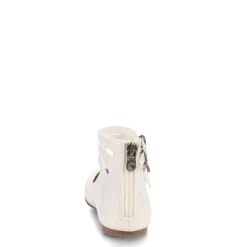 Little Kid (10.5-3)*Blowfish Malibu Girl's , Pushi-K Flat - Little Kid & Big Kid White Patent
