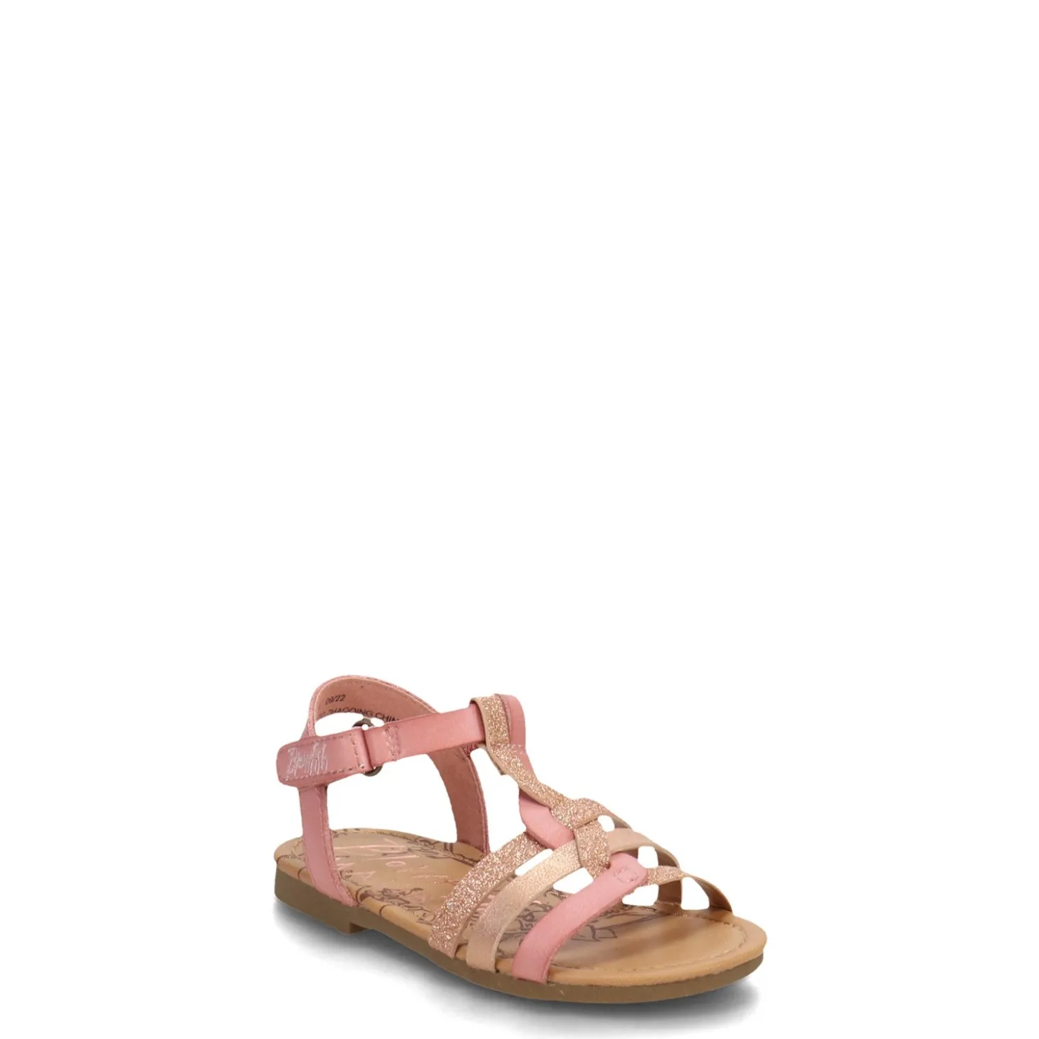 Little Kid (10.5-3)*Blowfish Malibu Girl's , Sabini-T Sandal - Toddler & Little Kid Pink Glitter