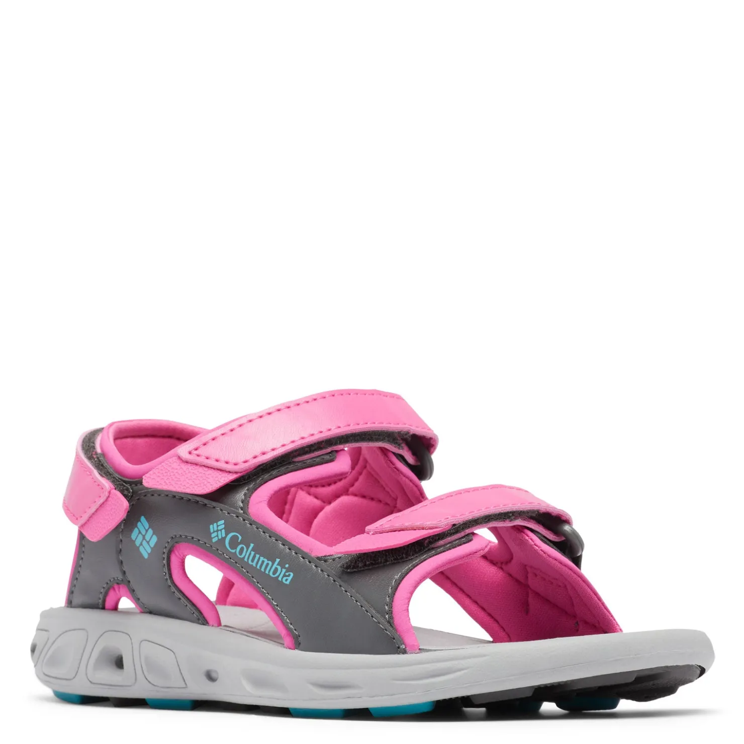 Sandals*Columbia Girl's , Techsun 3 Sandal - Toddler Pink Ice/Pacific Rim