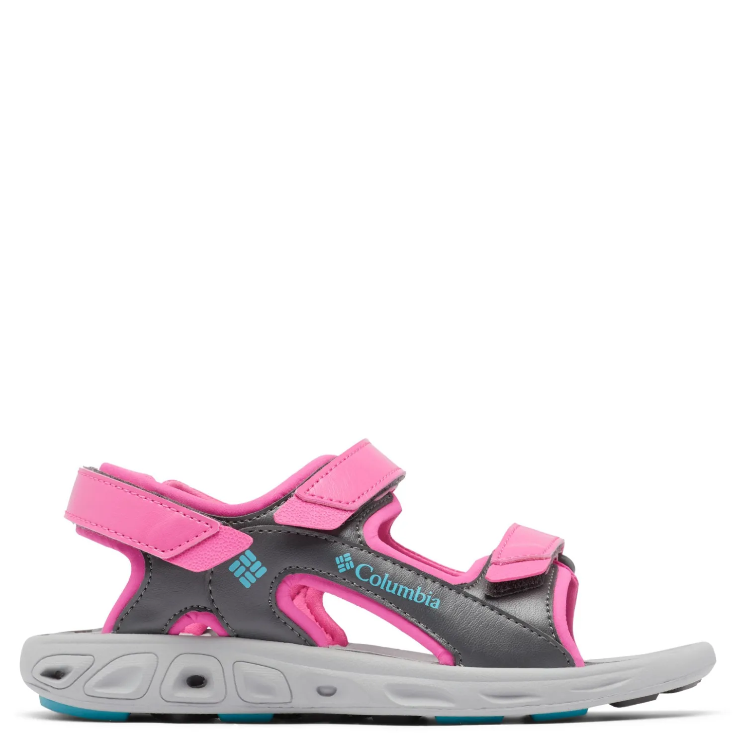 Sandals*Columbia Girl's , Techsun 3 Sandal - Toddler Pink Ice/Pacific Rim