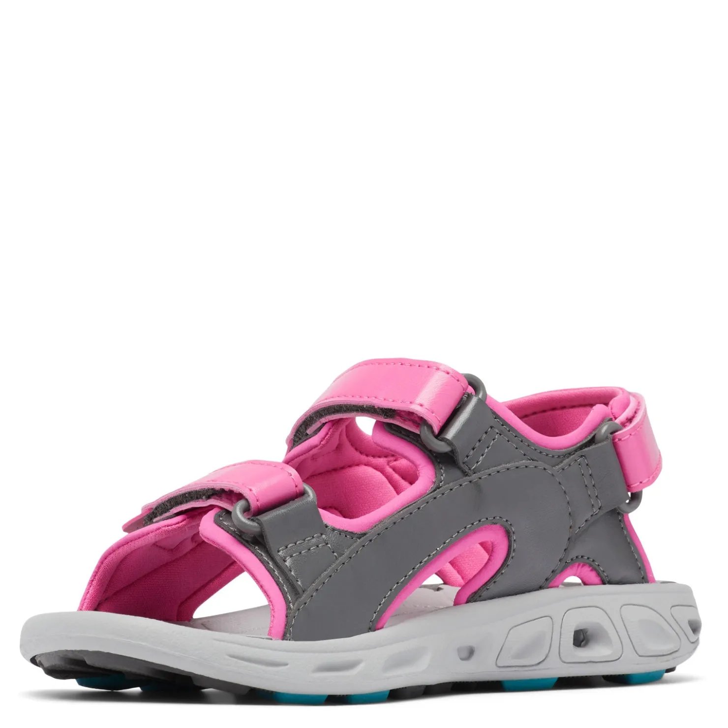 Sandals*Columbia Girl's , Techsun 3 Sandal - Toddler Pink Ice/Pacific Rim
