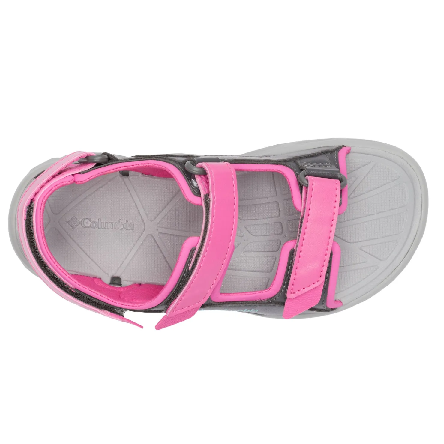 Sandals*Columbia Girl's , Techsun 3 Sandal - Toddler Pink Ice/Pacific Rim