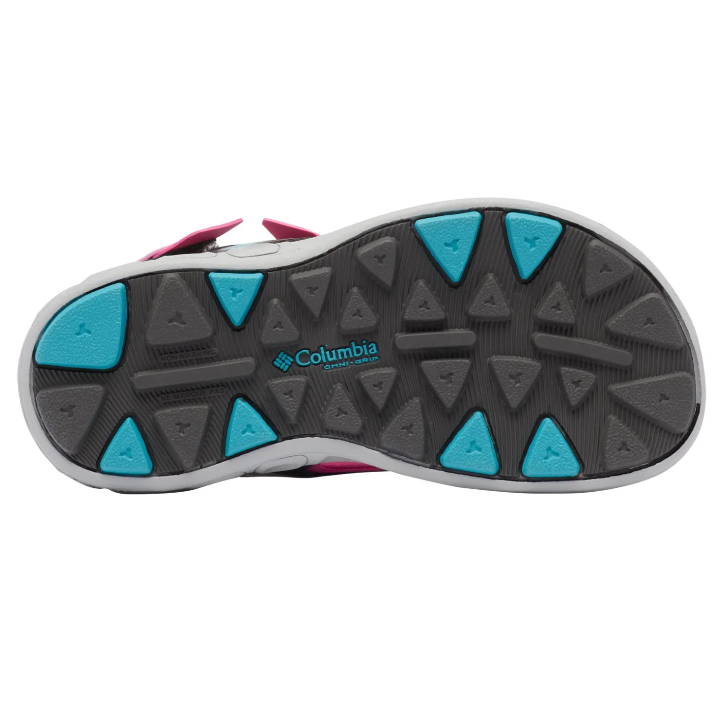 Sandals*Columbia Girl's , Techsun 3 Sandal - Toddler Pink Ice/Pacific Rim