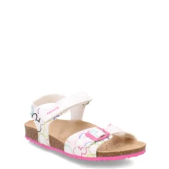 Little Kid (10.5-3)*Geox USA Inc Girl's Geox, Adriel Sandal - Toddler & Little Kid White/Multicolor