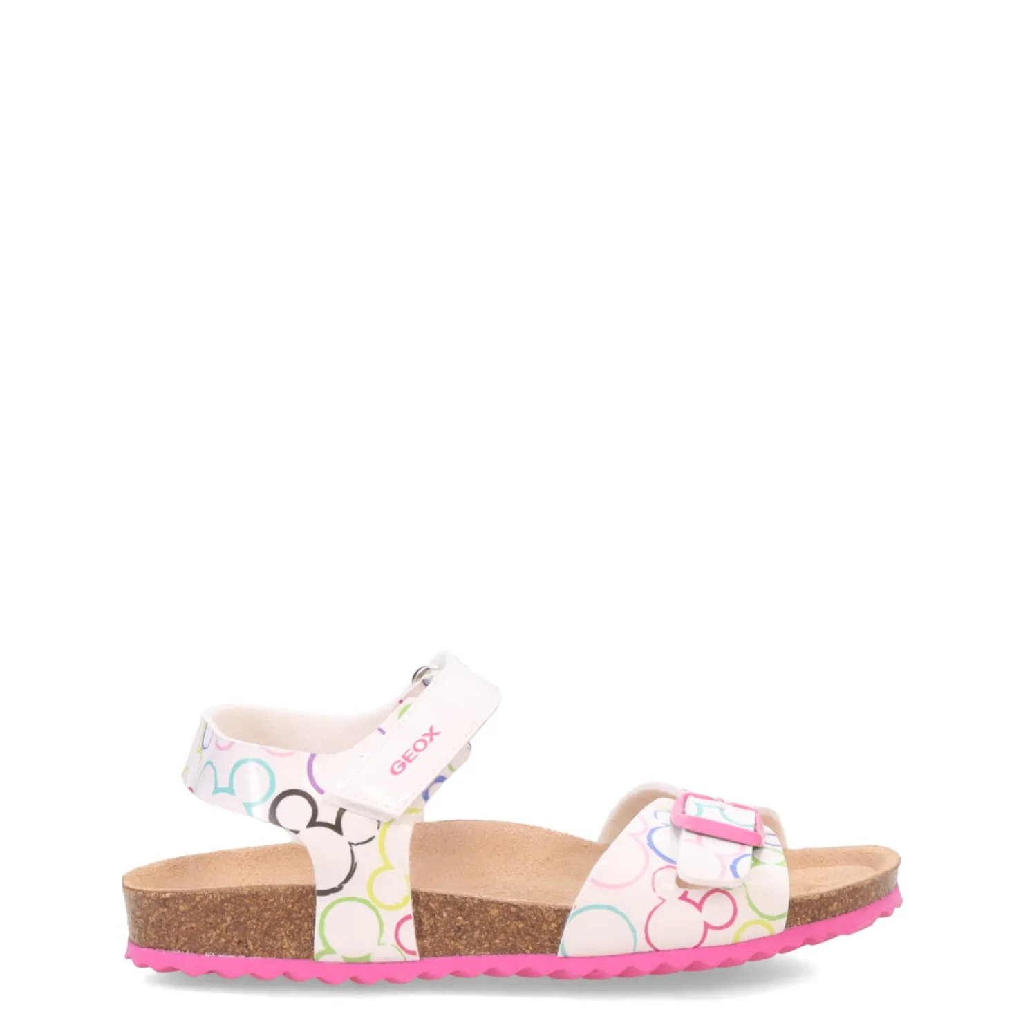 Little Kid (10.5-3)*Geox USA Inc Girl's Geox, Adriel Sandal - Toddler & Little Kid White/Multicolor