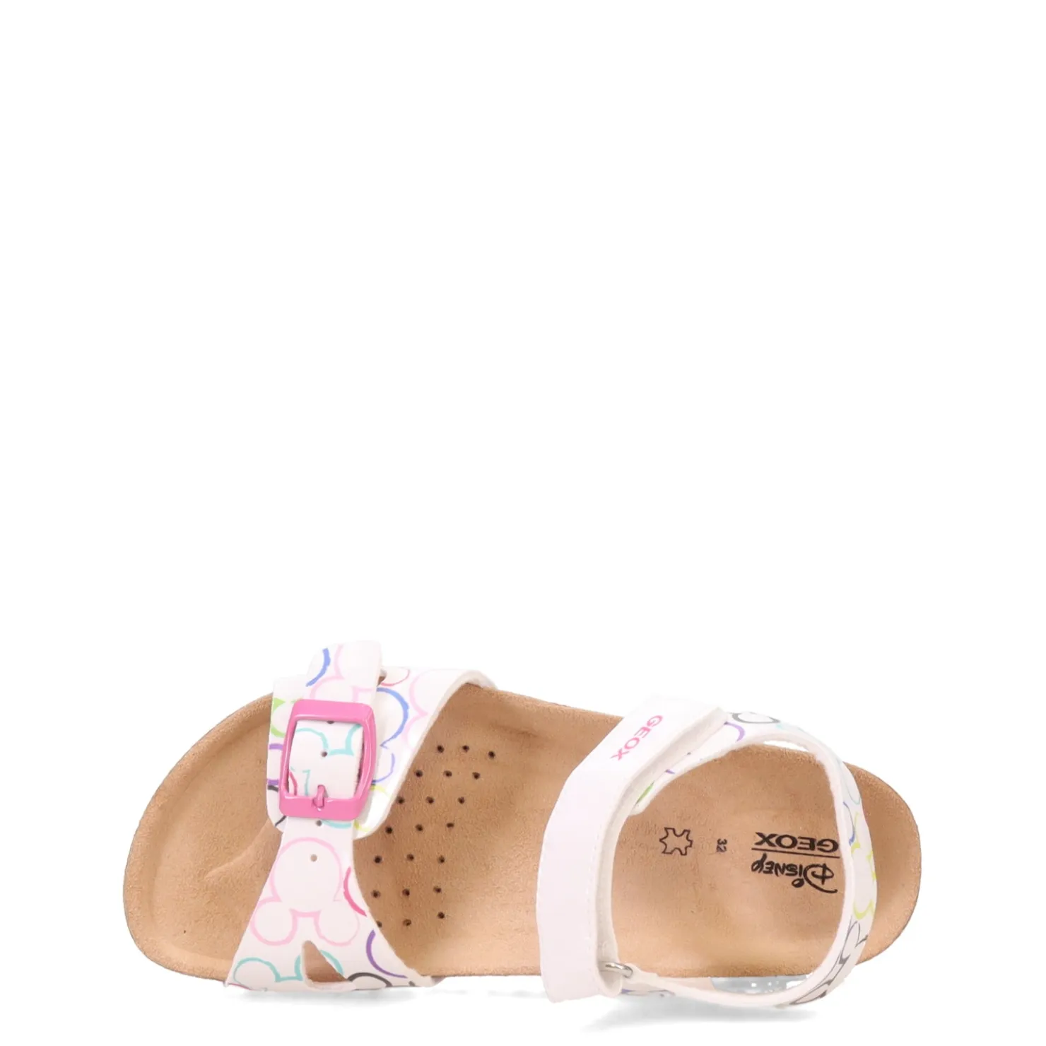 Little Kid (10.5-3)*Geox USA Inc Girl's Geox, Adriel Sandal - Toddler & Little Kid White/Multicolor