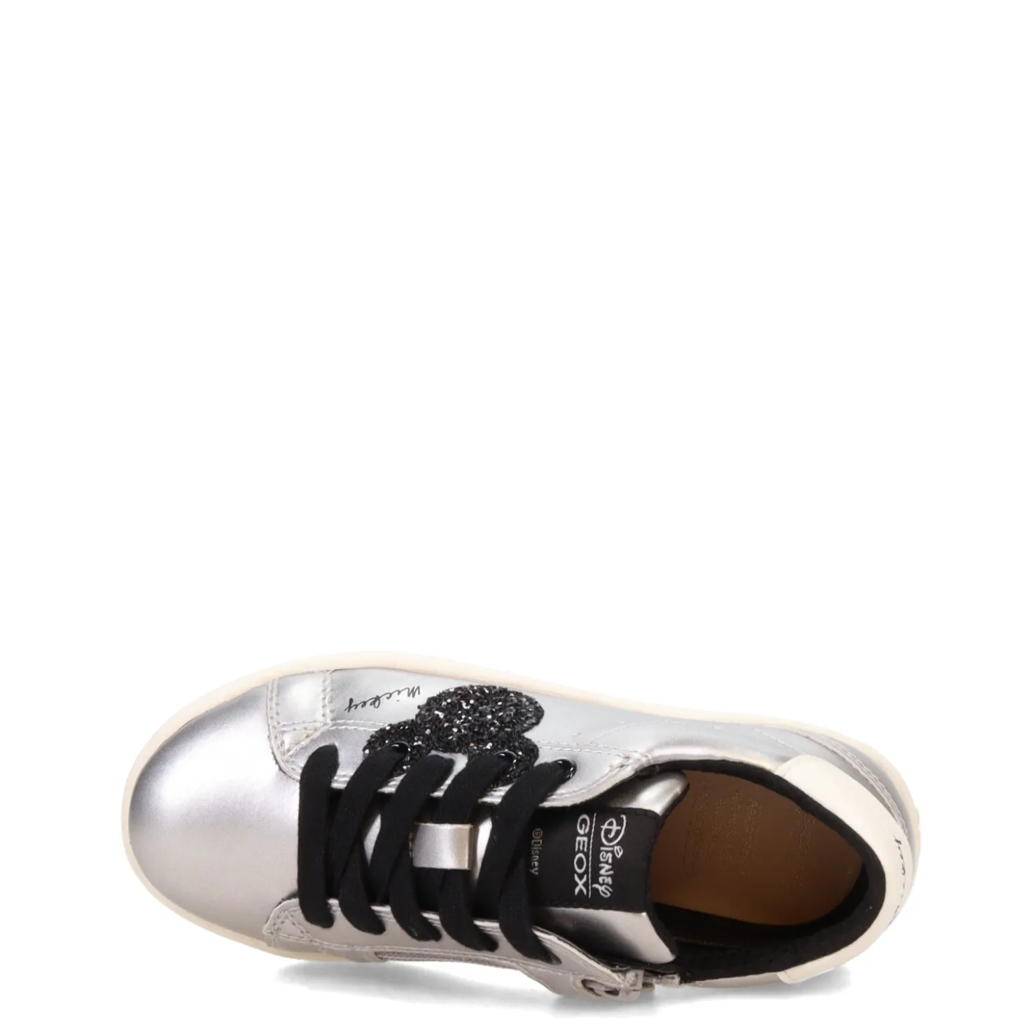 Little Kid (10.5-3)*Geox USA Inc Girl's Geox, DISNEY Kathe Junior Sneaker - Little Kid Silver