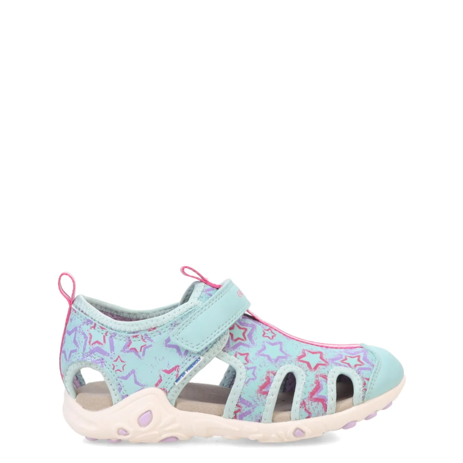 Little Kid (10.5-3)*Geox USA Inc Girl's Geox, Whinberry Sandal - Toddler & Little Kid Aqua/Lilac