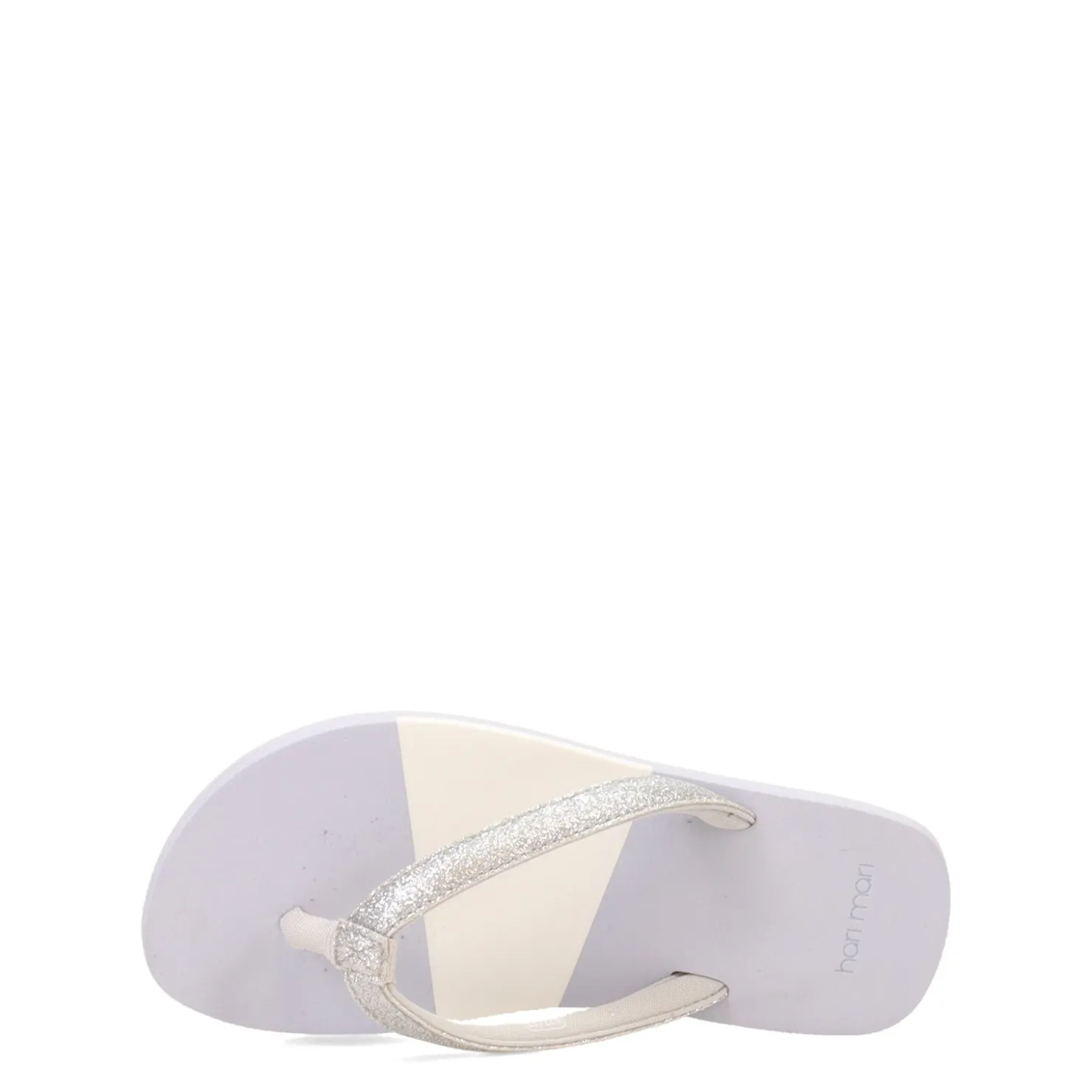 Sandals*Hari Mari Girl's , Meadows Asana Glitter Sandal - Little Kid & Big Kid Grey Light
