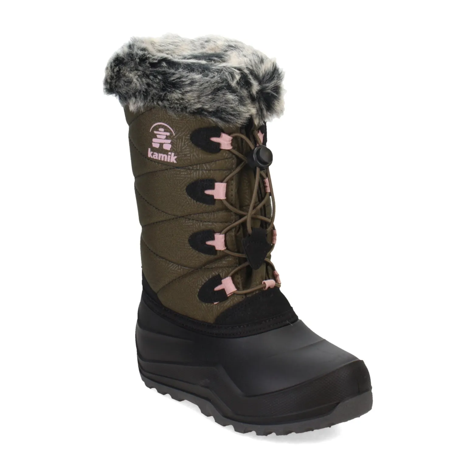 Big Kid (3.5-7)*Kamik Girl's , Snowangle Boot - Little Kid & Big Kid Dark Green