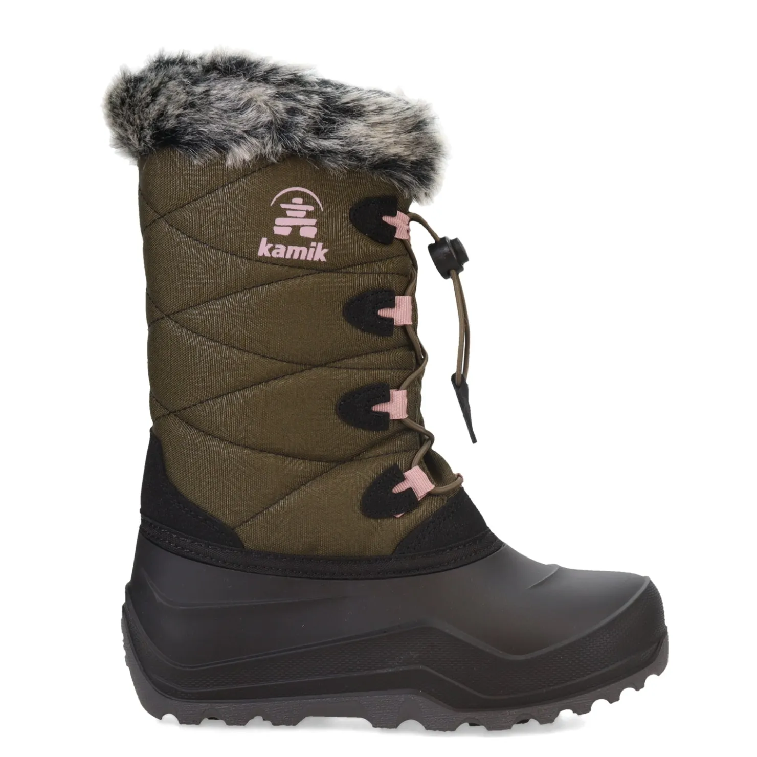 Big Kid (3.5-7)*Kamik Girl's , Snowangle Boot - Little Kid & Big Kid Dark Green
