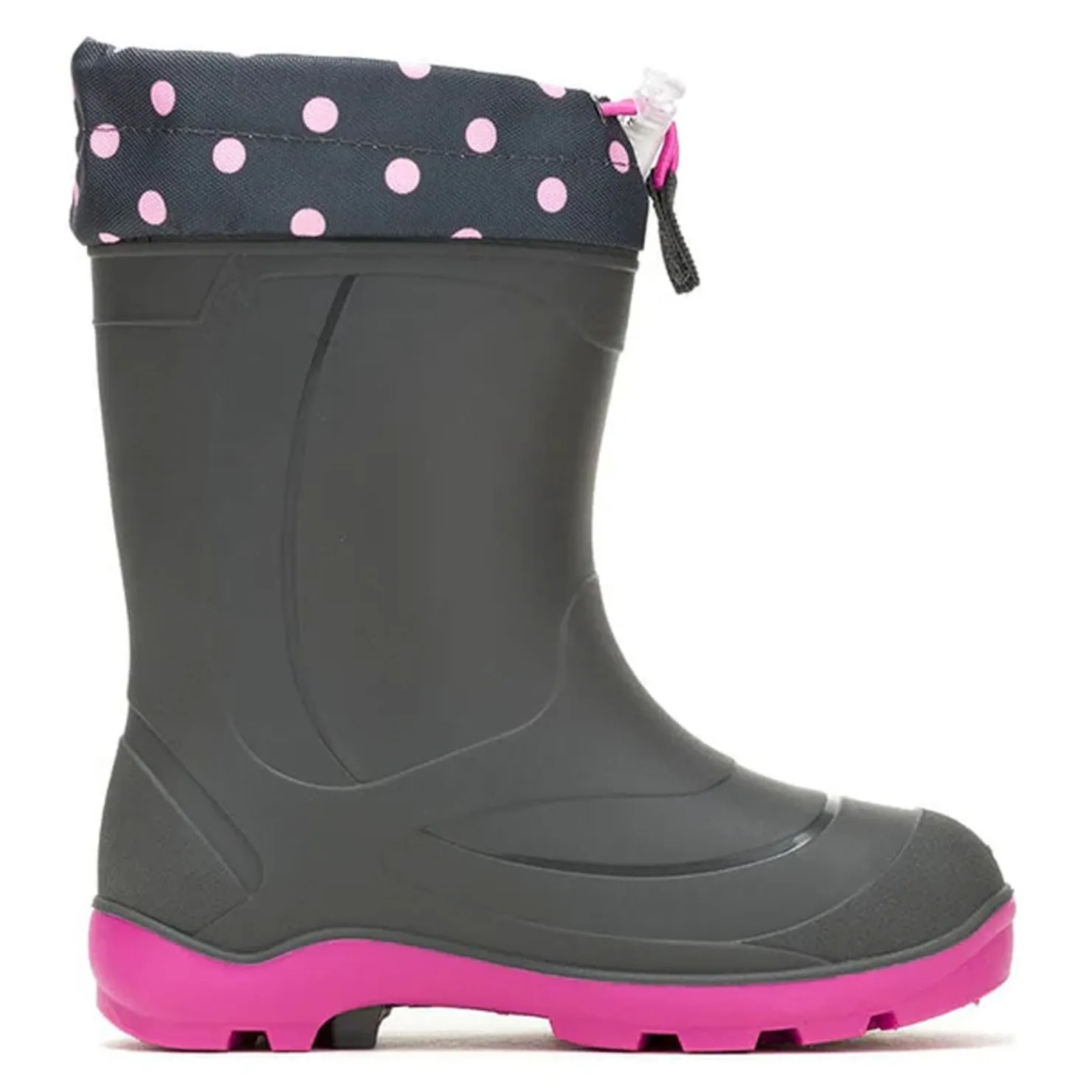Little Kid (10.5-3)*Kamik Girl's , Snowbuster 2 Snow Boot - Little Kid & Big Kid Charcoal/Magenta