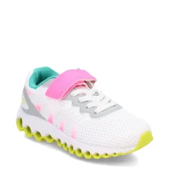 Big Kid (3.5-7)*K-Swiss Girl's , Tubes Comfort 200 Sneaker - Little Kid Highrise/Neon Pink/Neon Teal/Opt Yellow
