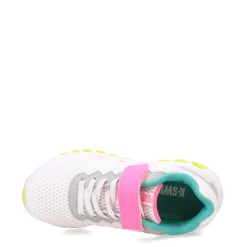 Big Kid (3.5-7)*K-Swiss Girl's , Tubes Comfort 200 Sneaker - Little Kid Highrise/Neon Pink/Neon Teal/Opt Yellow