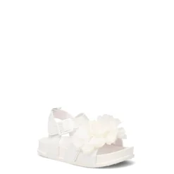 Sandals*Laura Ashley Girl's , La Flower Sandal - Toddler White